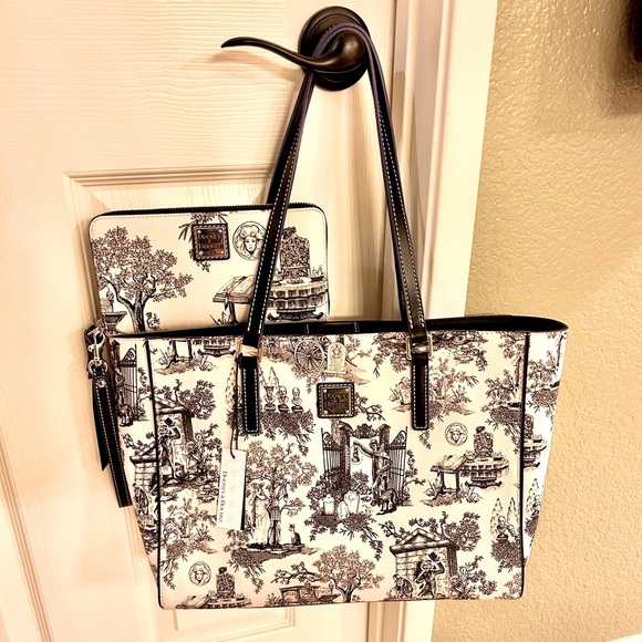 Dooney & Bourke Disney HAUNTED MANSION Tote & Wallet Set! - Picture 2 of 16
